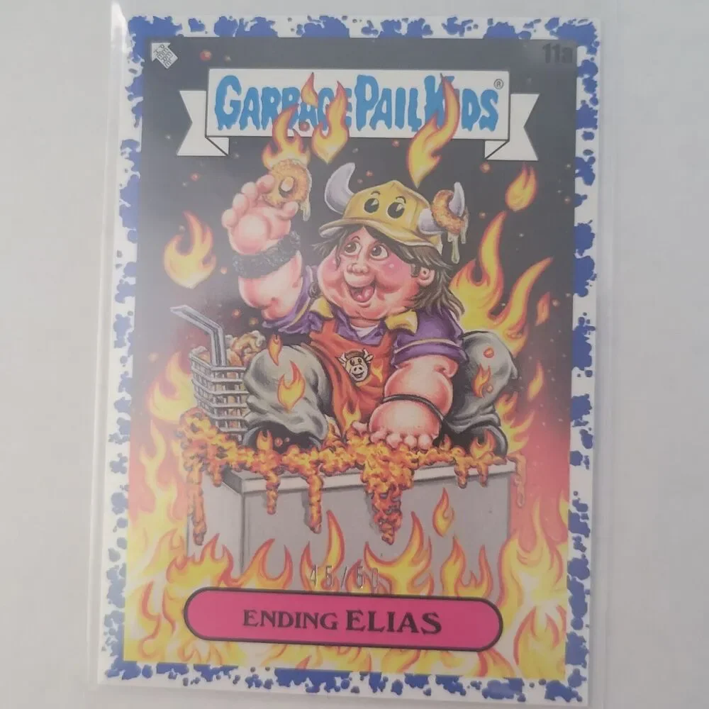 GPK X View Askew 11a Ending Elias BLUE Border Parallel Card (#'d 45/50) Mint...